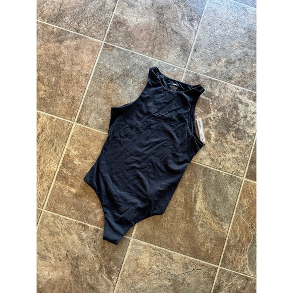 Skims Fits Everybody High Neck Bodysuit Onyx Size Medium - Picture 5 of 11